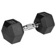 Set 2 gantere din fonta cauciucata 2 x 10 Kg