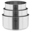 Set 3 oale Inox 1.6/2.3/3.1 l, Teesa, Maner detasabil, fund multistrat