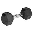 Set 2 gantere din fonta cauciucata 2 x 8 Kg