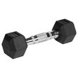 Set 2 gantere din fonta cauciucata 2 x 2 Kg