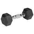 Set 2 gantere din fonta cauciucata 2 x 3 Kg