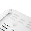 Plita electrica portabila cu capac, 2500 W, 2 arzatoare, diametru ochiuri 18 cm si 15 cm, Alba