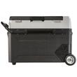 Cutie frigorifica cu compresor, 2 zone de racire, 12/24 V DC, 110-240 V AC, capacitate 53 l, -20 ℃ pana la 20 ℃, 820 × 470 × 540 mm, USB, Led