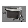 Cutie frigorifica cu compresor, 2 zone de racire, 12/24 V DC, 110-240 V AC, capacitate 53 l, -20 ℃ pana la 20 ℃, 820 × 470 × 540 mm, USB, Led