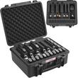 Caseta etansa pentru 6 pistoale, IP67, interior pretaiat, 491 × 434 × 211 mm, supapa presiune