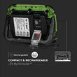 Proiector portabil 20W, IP44, 4000K, functie SOS, 1400 lm, Acumulator