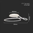 Plafoniera led, Lumina naturala 4000K, 2560 lm, Alb, 24W, IP20, diametru 25 cm