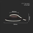 Plafoniera led, Lumina naturala 4000K, 2560 lm, Alb/Negru, 24W, IP20, diametru 25 cm