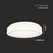 Plafoniera led dimmabil, lumina naturala 4000K, 2500 lm, Alb, 24 W, diametru 400 mm