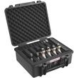 Caseta etansa pentru 6 pistoale, IP67, interior pretaiat, 491 × 434 × 211 mm, supapa presiune, rezistent la socuri