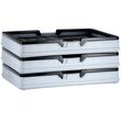 Set 3 cosuri pliabile pentru cumparaturi, 25 l, dimensiune 450 x 315 x 240 mm