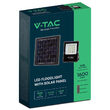 Proiector led cu incarcare solara 15W, 6400K, telecomanda