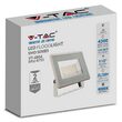 Proiector led 50 W, 4000K, IP65, 4300 lm, Aluminiu, Alb, dimensiuni 180 x 27 x 150 mm