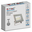 Proiector led 20W, 1650 lm, 6500K, IP65, aluminiu, 120 x 27 x 105 mm, Alb