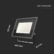Proiector led 200 W, 4000K, IP65, 17600 lm, Aluminiu, Negru, dimensiuni 400 x 33 x 333 mm