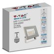 Proiector led 10 W, 6400K, IP65, 750 lm, Aluminiu, Alb, dimensiuni 90x27x86 mm