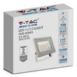 Proiector led 10 W, 4000K, IP65, 750 lm, Aluminiu, Alb, dimensiuni 90x27x86 mm