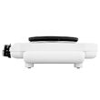 Plita electrica portabila cu capac, 2500 W, 2 arzatoare, diametru ochiuri 18 cm si 15 cm, Alba