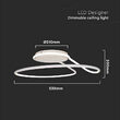 Plafoniera led, 5330 lm, 54W, 4000K, 520 x 200 mm, Aluminiu, Alb
