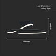 Plafoniera led, Negru, 4000k, 2130 lm, IP20, dimensiune 250 x 130 mm