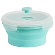 Set 4 caserole silicon rotunde, Teesa, depozitare, congelare, încălzire la cuptorul cu microunde