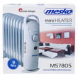 Mini Calorifer electric cu ulei, Alb, 9 elementi, Termostat reglabil, 1000 W
