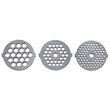 Masina de tocat carne cu accesorii carnati si Kebbe, 1500 W, Alb, 3 site, 1 kg/min, 29 x 25 x 25 cm