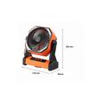 Ventilator portabil 3 in 1, Lumina led, 4 viteze, functie powerbank, Li-Ion, 2 Ah, 219 x 98 x 258 mm, Agatatoare