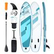 Paddleboard gonflabil extra lat, dimensiuni 3353×838×152 mm, Aripa centrala detasabila si glisabila, Pompa, geanta