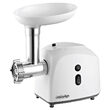 Masina de tocat carne cu accesorii carnati si Kebbe, 1500 W, Alb, 3 site, 1 kg/min, 29 x 25 x 25 cm