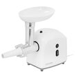 Masina de tocat carne cu accesorii carnati si Kebbe, 1500 W, Alb, 3 site, 1 kg/min, 29 x 25 x 25 cm