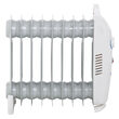 Mini Calorifer electric cu ulei, Alb, 9 elementi, Termostat reglabil, 1000 W