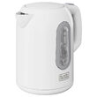 Fierbator electric cordless, Inox/Plastic, Capacitate 1.7 l, Alb, putere 2200 W, Indicator de temperatura, filtru anti-calcar