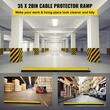 Rampa cu protectie cabluri, max 32 tone/axa, 5 x canal, Negru/Galben, Modulara, 88.9 x 50.8 x 5 cm