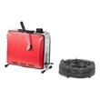 Sarpe pentru desfundat tevi, Electric, Profesional, 6 x capete taiere, 390 W, 2 x cabluri arc 12 m x 16 mm/4.5 m x 16 mm, pentru țevi cu diametrul de 50-110 mm