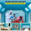Cabina de vopsit gonflabila, dimensiune 7 x 4 x 2.5 m, 2 x suflanta 370/680 W, Impermeabila, PVC, sistem filtrare
