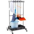 Organizator scule si unelte pentru gradina/garaj, Otel/PP, 4 x roti, 1243 x 508 x 660 mm, Tava, 24 carlige