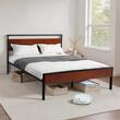 Cadru pat cu platforma metalica, 2135 x 1535 x 990 mm, capacitate max 454 kg