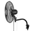 Ventilator oscilant de perete, diametru 457 mm, Metal, 59 W, 3 viteze, unghi de rotatie reglabil