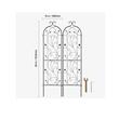Set 2 suporturi pentru plante agatatoare, 38 x 152 cm, Otel