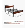Cadru pat cu platforma metalica, 2135 x 1535 x 990 mm, capacitate max 454 kg