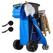 Carucior pentru plaja, Capacitate 75 kg, Cu geanta frigorifica, suport umbrela si scaune