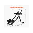 Aparat fitness pentru abdomen, Pliabil, 4 grade de dificultate, 4 unghiuri de inclinare, max 200 kg, Otel Carbon, Afisaj digital parametri