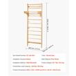 Structura de catarat, fixare pe perete, max 100 kg, 10 x Niveluri, Inaltime 2200 mm, latime 800 mm, Lemn masiv