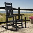 Scaun balansoar, Negru, 870x710x1100 mm, material HDPE, WaterProof, max 200 kg