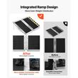 Rampa pliabila si portabila din aluminiu, suprafata aderenta, Capacitate max 360 kg, Dimensiune 610 x 745 x 60 mm