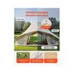 Cort iurta 4 sezoane glamping, 6 x 4 x 3.1 m, Capacitate 10-12 persoane, ferestre plasa, panza respirabila, bej, orificiu cos soba