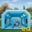 Cabina de vopsit gonflabila, dimensiune 7 x 4 x 2.5 m, 2 x suflanta 370/680 W, Impermeabila, PVC, sistem filtrare