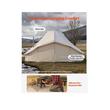 Cort iurta 4 sezoane glamping, 6 x 4 x 3.1 m, Capacitate 10-12 persoane, ferestre plasa, panza respirabila, bej, orificiu cos soba