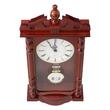 Ceas retro cu pendul, de perete, Lemn pin, Mecanism Quartz, 600 x 260 x 95 mm, Maro